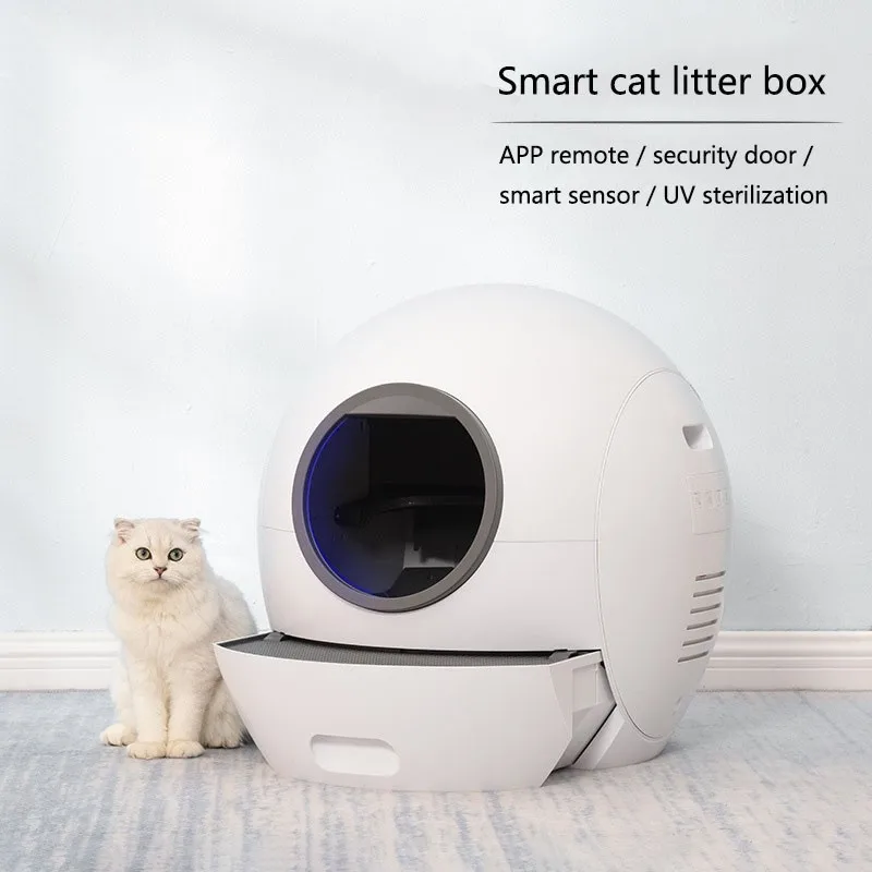

New Smart Cat Litter Box Fully Enclosed Deodorant Cat Toilet Automatic Shoveling Of Feces Uv Sterilization Quiet And Low Energy