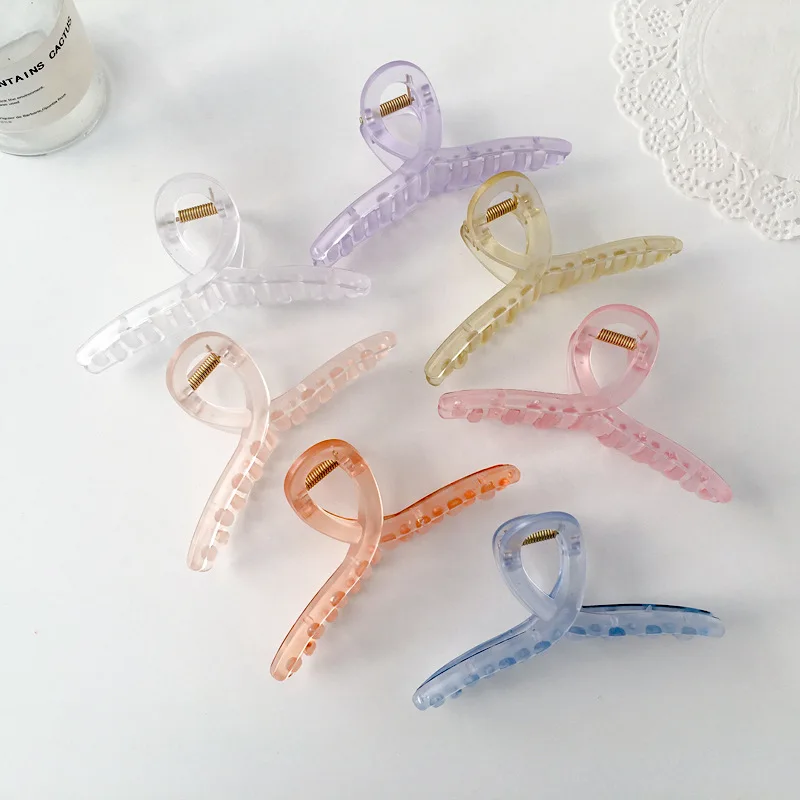 Spring Summer Simple Candy Color INS Acrylic Transparent Frosted Hair Claw Hair Clips Geometric Barrettes Accessories Headwear 
Spring Summer Simple Candy Color INS Acrylic Transparent Frosted Hair Claw Hair Clips Geometric Barrettes Accessories Headwear