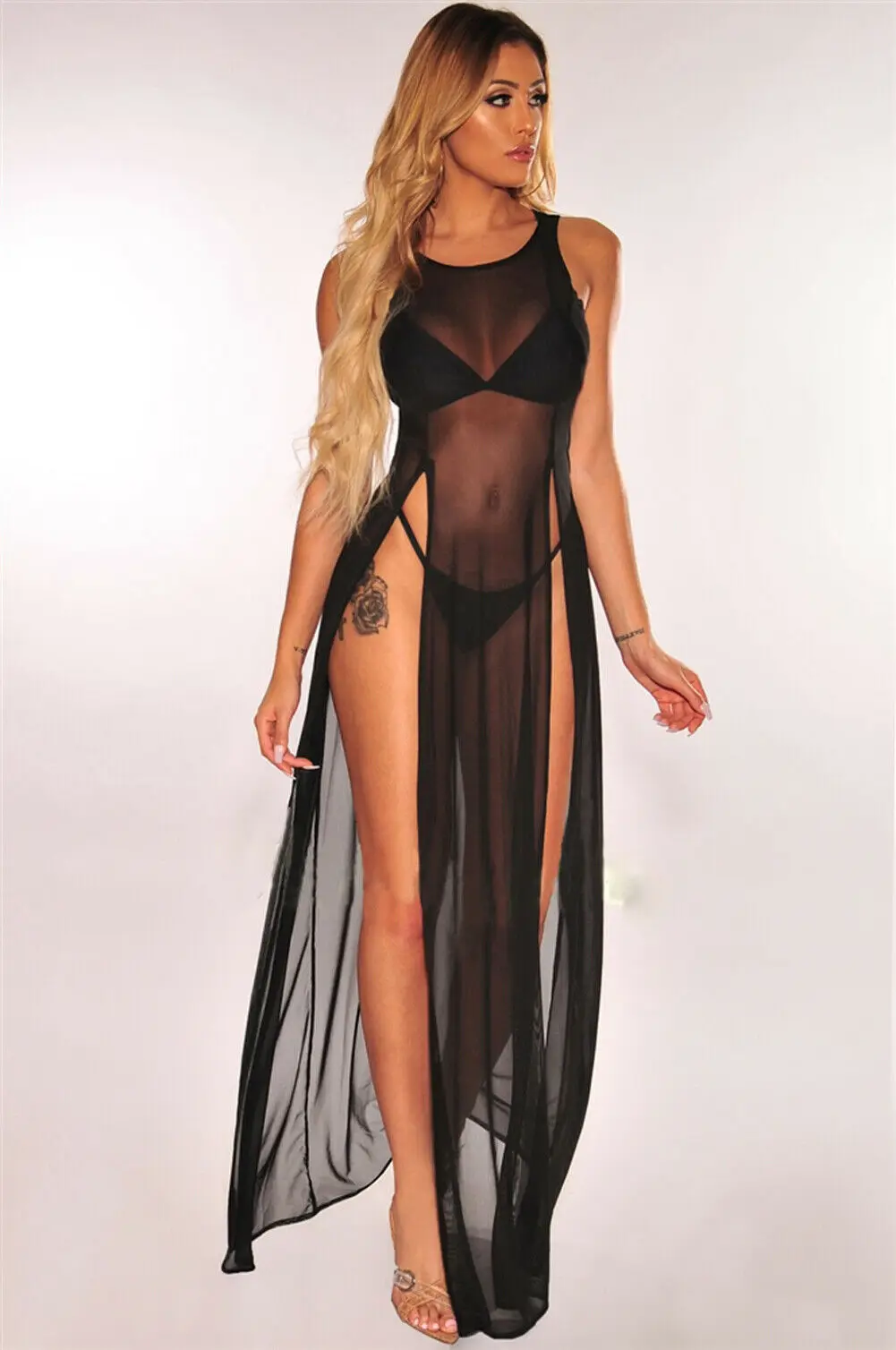 Hot Sale Sexy Women Mesh Sheer Long Maxi Dress Evening Party Beach Dresses Sundress Bikini Cover Up See-through Tulle Cover-Ups
Hot Sale Sexy Women Mesh Sheer Long Maxi Dress Evening Party Beach Dresses Sundress Bikini Cover Up See-through Tulle Cover-Ups