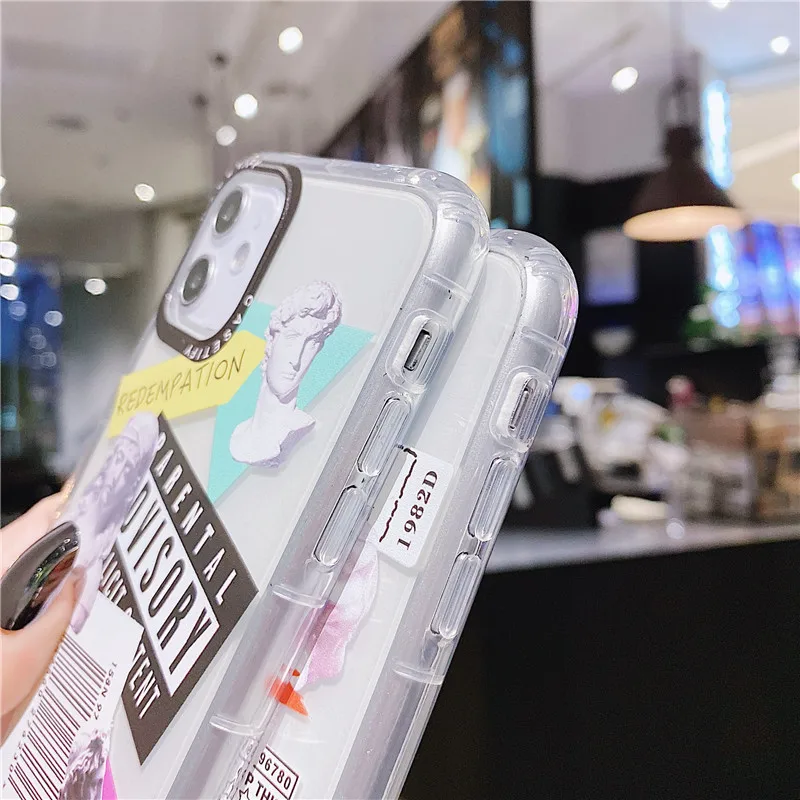 Hot fashion art David letter label phone case for iphone 7 8 plus 11 Pro X XS MAX XR luxury sculpture clear soft Cover cases
Hot fashion art David letter label phone case for iphone 7 8 plus 11 Pro X XS MAX XR luxury sculpture clear soft Cover cases