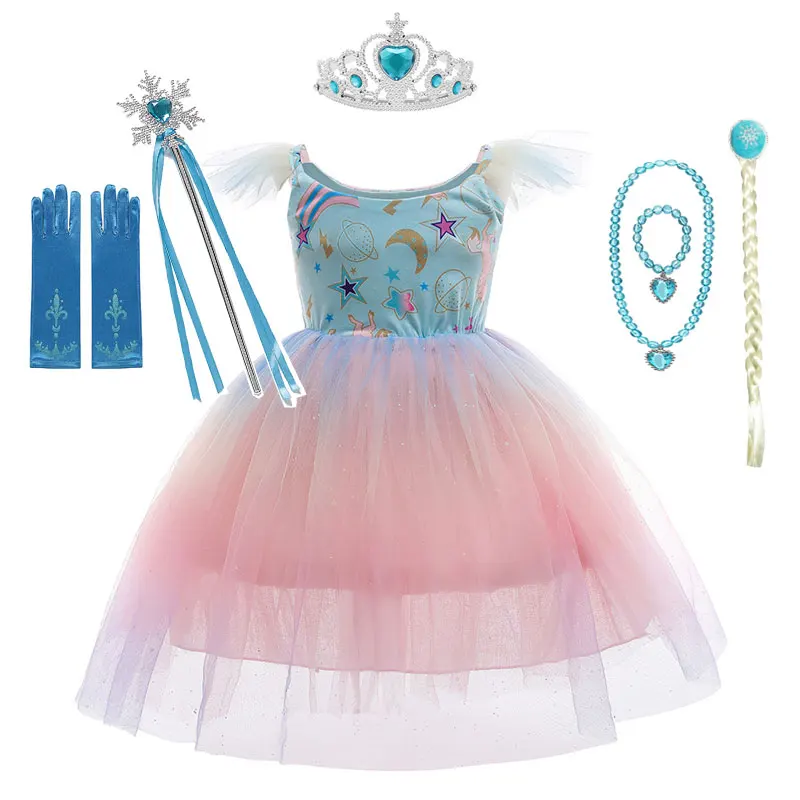 Frozen Girls Elsa Princess Cosplay Dress Fancy Costume Snow Queen 2 Elsa Dresses Child Halloween Birthday Party Frocks Clothing
Frozen Girls Elsa Princess Cosplay Dress Fancy Costume Snow Queen 2 Elsa Dresses Child Halloween Birthday Party Frocks Clothing