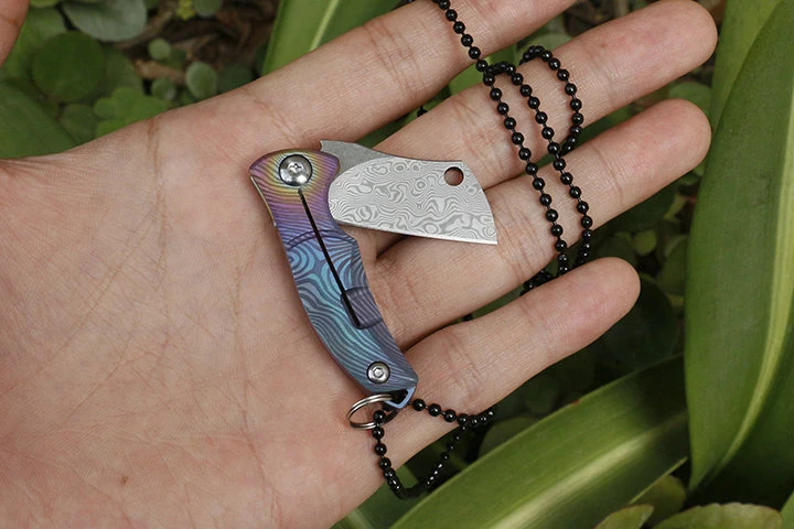 HA009 Pocket Folding Knife Damascus Blade Titanium Alloy Handle Outdoor Camping Survival Fruit EDC Mini Tactical Rescue Knife
HA009 Pocket Folding Knife Damascus Blade Titanium Alloy Handle Outdoor Camping Survival Fruit EDC Mini Tactical Rescue Knife