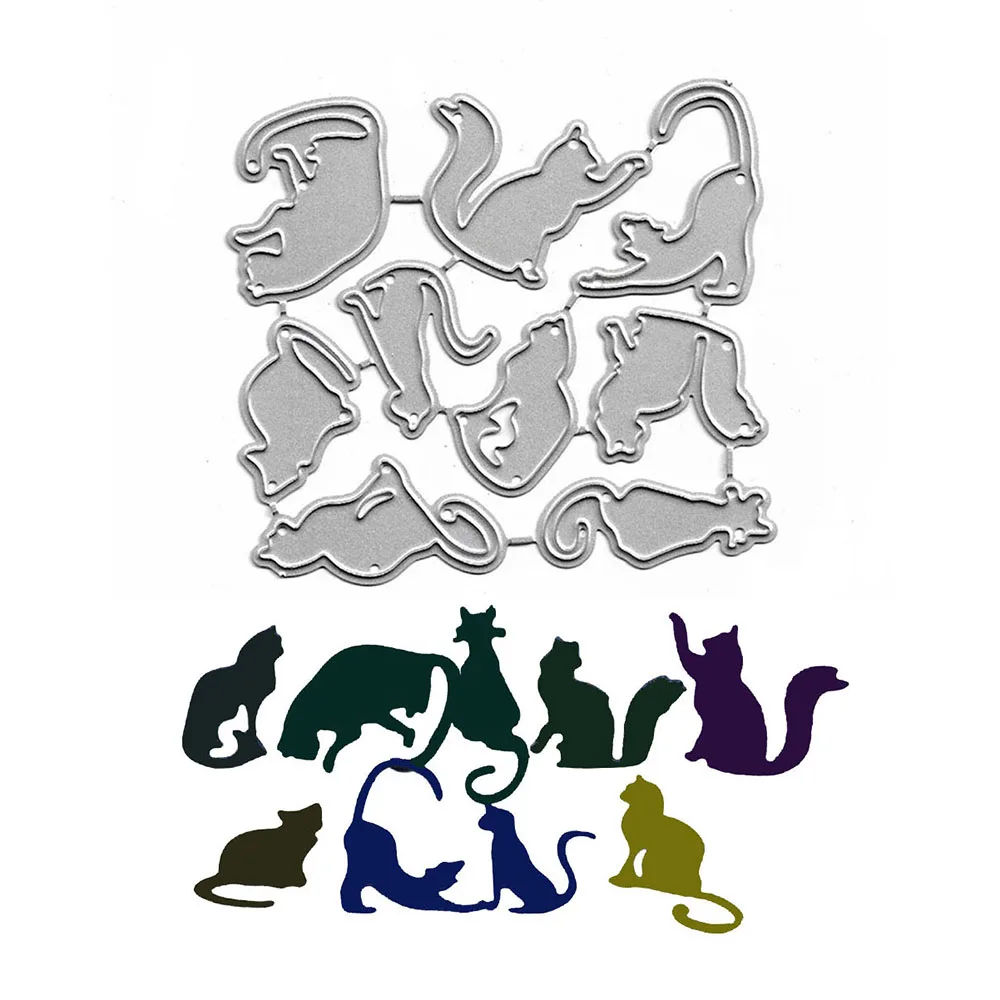 Cats Metal Cutting Dies Cut Die Mold Animal Faca De Corte Scrapbook Embossing DIY Stencil Album Paper Cards Decorative Crafts
Cats Metal Cutting Dies Cut Die Mold Animal Faca De Corte Scrapbook Embossing DIY Stencil Album Paper Cards Decorative Crafts