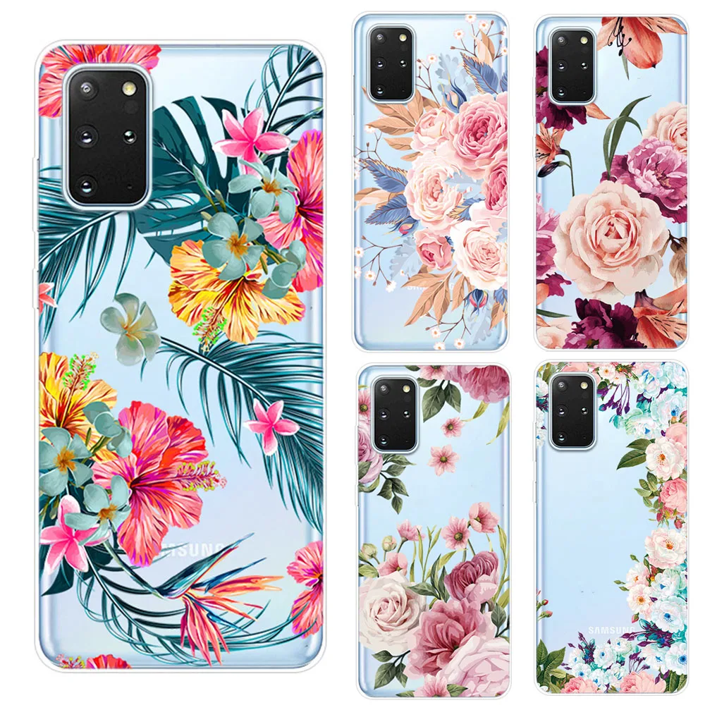 Phone Case sFor Coque Samsung Galaxy S20 Ultra S20 Plus S 20 Case Fashion Flower Patern Transparent Soft TPU Silicone Cover Capa 
Phone Case sFor Coque Samsung Galaxy S20 Ultra S20 Plus S 20 Case Fashion Flower Patern Transparent Soft TPU Silicone Cover Capa