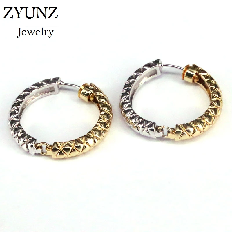 4 Pairs, Copper Trendy Hoop Earrings Gold and Silver Color Geometric Women Gift Party Jewelry 
4 Pairs, Copper Trendy Hoop Earrings Gold and Silver Color Geometric Women Gift Party Jewelry