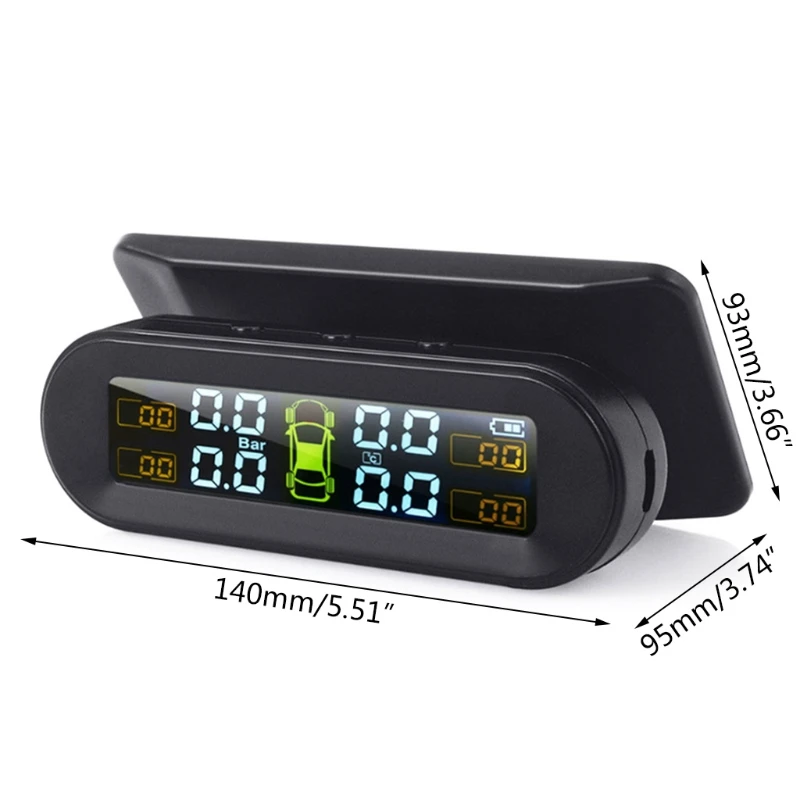 Intelligent Tire Pressure Monitoring System Solar TPMS Temperature Warning Fuel Save With 4 External Sensors
Intelligent Tire Pressure Monitoring System Solar TPMS Temperature Warning Fuel Save With 4 External Sensors