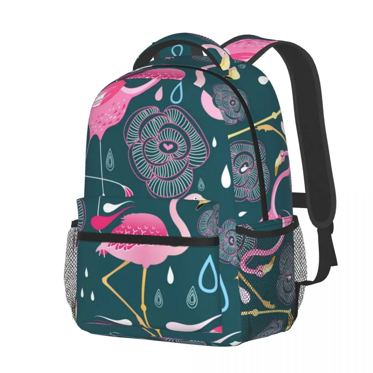 Модный женский рюкзак школьные ранцы для девочек-подростков с узором и фламинго
