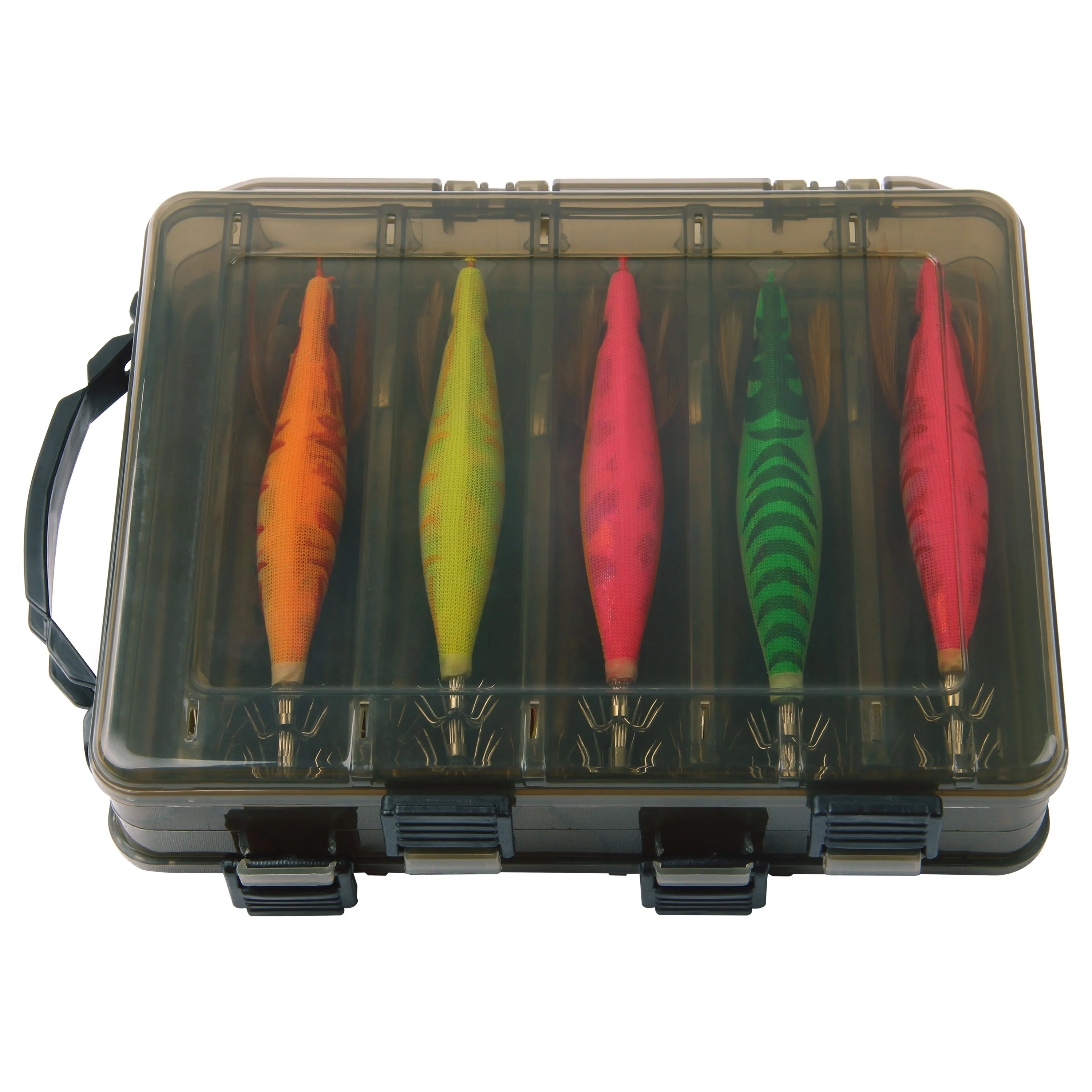 10pcs/box Squid Bait Hook Wooden Shrimp Jig Fishing Lures Hooks Artificial Luminous Jigg Lure With Double Layer Box | Спорт и