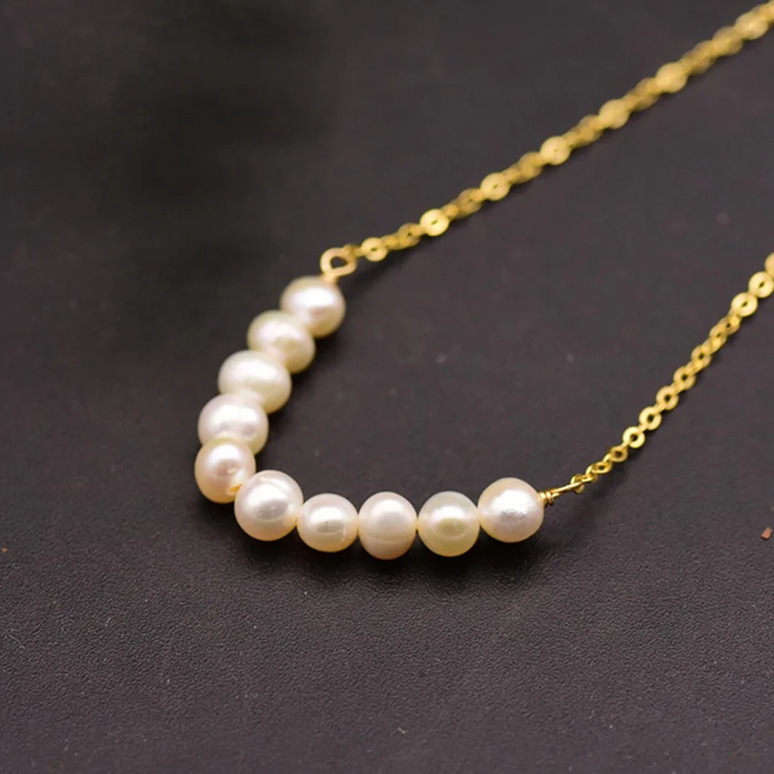 7-8MM white Baroque Natural Pearl Necklace Gray 18 Inches Real Women Aurora Gift Wedding Cultured Chain Accessories
7-8MM white Baroque Natural Pearl Necklace Gray 18 Inches Real Women Aurora Gift Wedding Cultured Chain Accessories