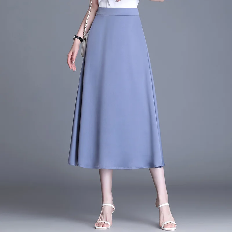 Fashion Elegant A-line Casual Skirt Womens 2021 Summer High Waisted Loose Solid Color Long Skirts Woman Skirt 0131
Fashion Elegant A-line Casual Skirt Womens 2021 Summer High Waisted Loose Solid Color Long Skirts Woman Skirt 0131