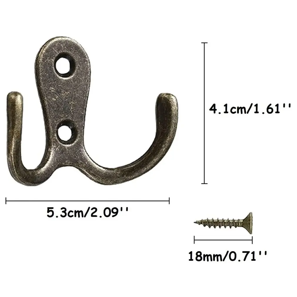 10pcs/set Coat Door Hooks For Bedrooms Dual Vintage Coat Hook Wall Mounted Hanging Clothes Robe Towel
10pcs/set Coat Door Hooks For Bedrooms Dual Vintage Coat Hook Wall Mounted Hanging Clothes Robe Towel
