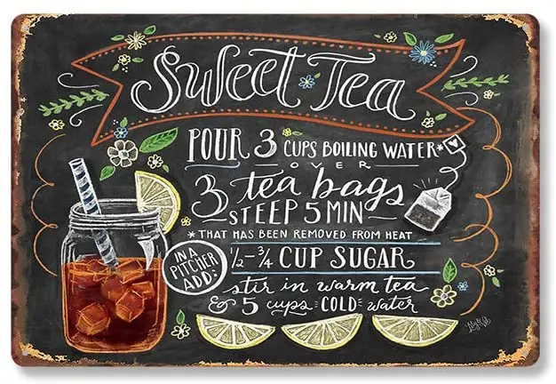 Royal Tin Sign Sweet Tea 11.8 7.8 inches, Rectangle Metal Signs for Home and Kitchen Bar Cafe
Royal Tin Sign Sweet Tea 11.8 7.8 inches, Rectangle Metal Signs for Home and Kitchen Bar Cafe