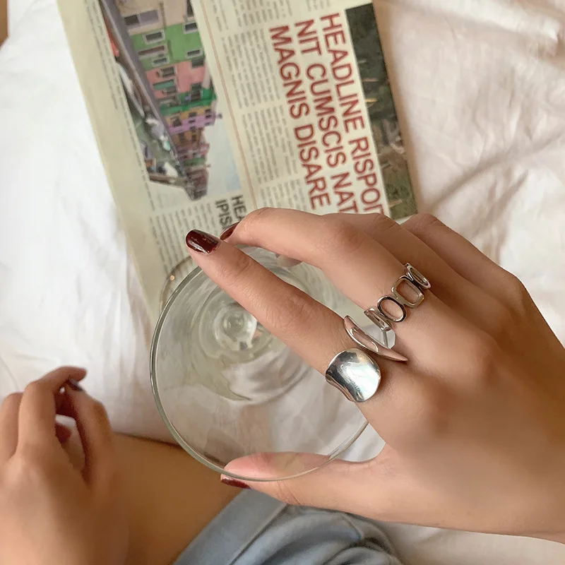 2021 fashion simple personality ins tide retro silver hollow geometric opening ring for men and women
2021 fashion simple personality ins tide retro silver hollow geometric opening ring for men and women