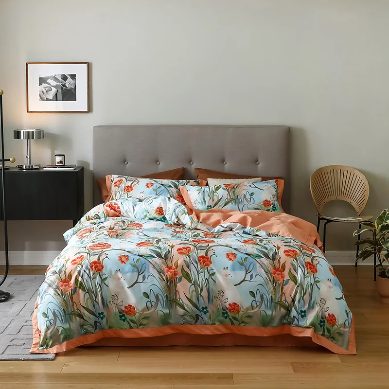 Bohemian 100% Cotton Floral Leaf Natural Style Bedding Set Queen King Size Beds Duvet Cover Set Bed Covers Flat Sheet For Home
Bohemian 100% Cotton Floral Leaf Natural Style Bedding Set Queen King Size Beds Duvet Cover Set Bed Covers Flat Sheet For Home