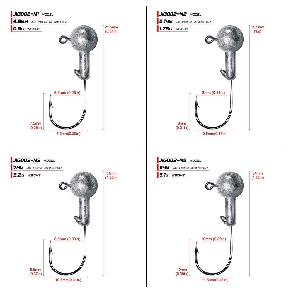 10pcs Lead Jig Head Fishing Hook 1g 2g 3.5g 6g 7g 10g Jig Hooks For Soft Fishing Lure Carbon Steel Fishhooks
10pcs Lead Jig Head Fishing Hook 1g 2g 3.5g 6g 7g 10g Jig Hooks For Soft Fishing Lure Carbon Steel Fishhooks