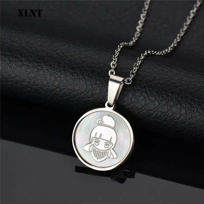 XLNT Fashion Stainless Steel Cute Girl Necklaces For Women Children Shell Necklace Family Jewelry | Украшения и аксессуары