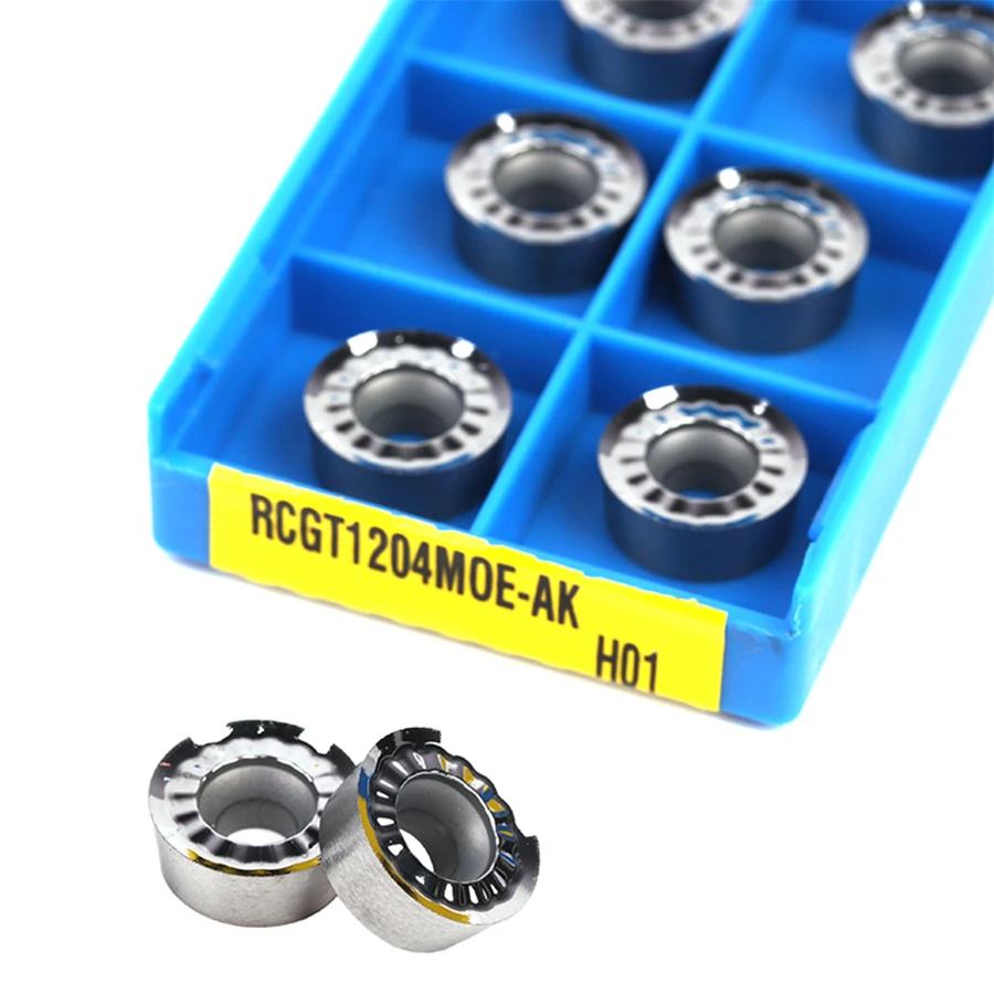 10pcs RCGT1204MO AK H01 RPGT1204MO AK H01 Round Carbide insert CNC lathe turning inserts Wear-resistant and durable for aluminum
10pcs RCGT1204MO AK H01 RPGT1204MO AK H01 Round Carbide insert CNC lathe turning inserts Wear-resistant and durable for aluminum