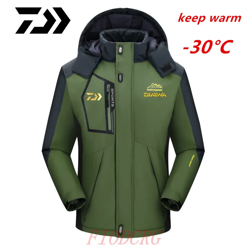Daiwa Winter Outdoor Fishing Jacket Thick Warm Velvet Coat Windproof Hooded Jackets Mountaineering Outerwear Fishing Clothes
Daiwa Winter Outdoor Fishing Jacket Thick Warm Velvet Coat Windproof Hooded Jackets Mountaineering Outerwear Fishing Clothes