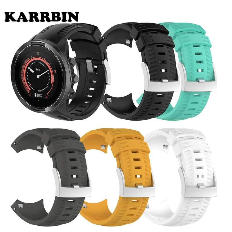 Силиконовый ремешок KARRBIN для Suunto 9 / 9 Baro, сменный Браслет для умных часов, аксессуары для Suunto 9 Series
Силиконовый ремешок KARRBIN для Suunto 9 / 9 Baro, сменный Браслет для умных часов, аксессуары для Suunto 9 Series