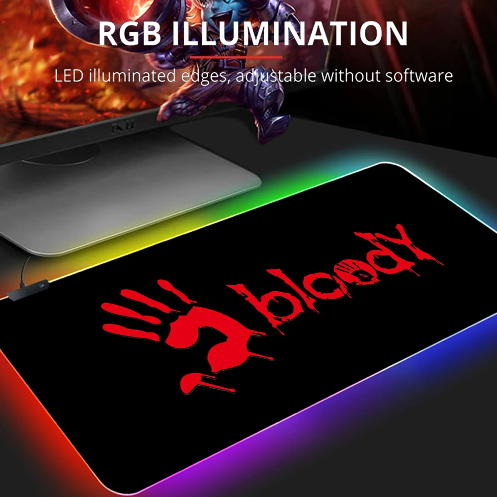 Rgb Bloody Mousepad Large 60X30 Computer Gaming Accessiores Mouse Pad XXL 90X30 Mause Pad LED Backlit Mat Keyboard Pad Mausepad
Rgb Bloody Mousepad Large 60X30 Computer Gaming Accessiores Mouse Pad XXL 90X30 Mause Pad LED Backlit Mat Keyboard Pad Mausepad