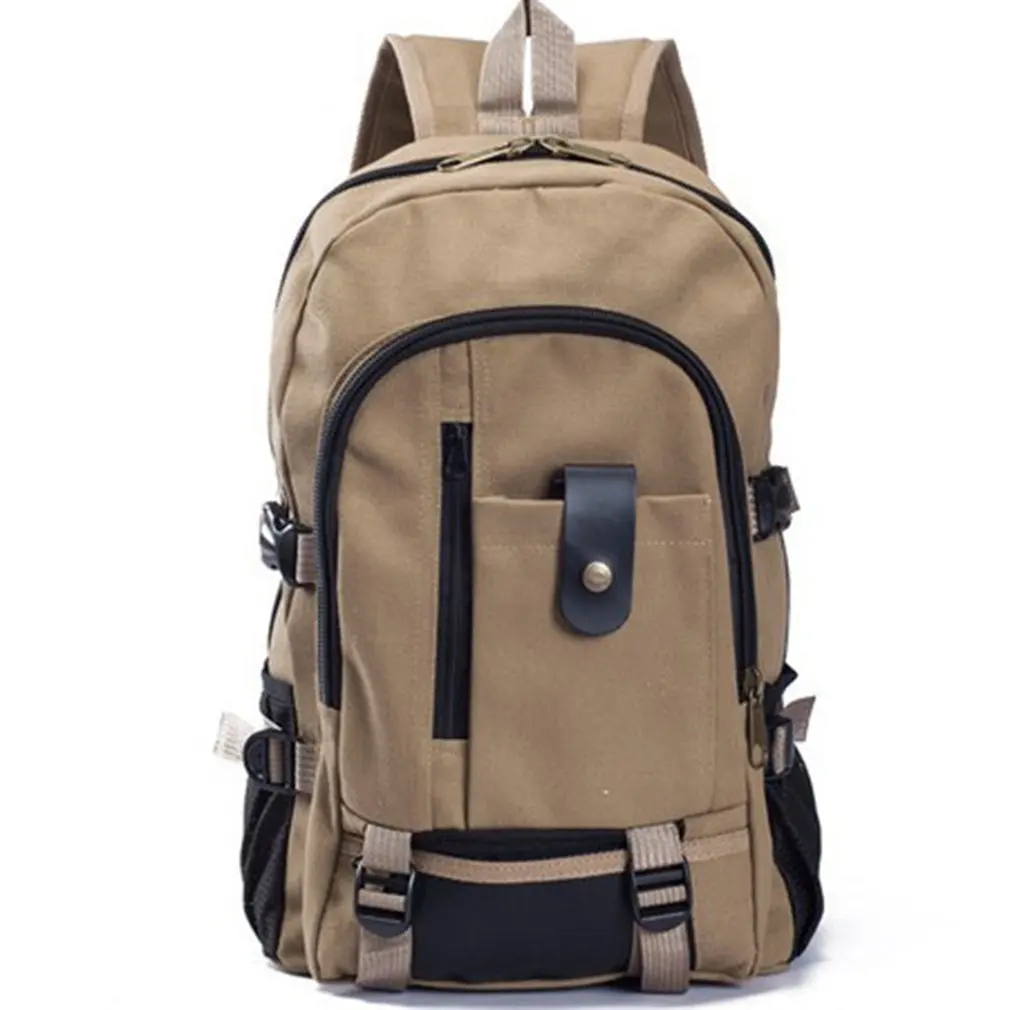 Men's Canvas Backpack Large-capacity Schoolbag Explosion Solid Color Rucksacks Fashion Casual Travel Sport Bag Backpack
Men's Canvas Backpack Large-capacity Schoolbag Explosion Solid Color Rucksacks Fashion Casual Travel Sport Bag Backpack