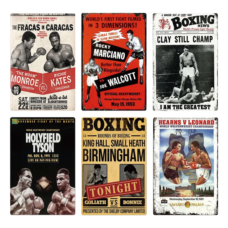 Boxing Metal Sign Tin Sign Plaque Metal Vintage Pub Retro Wall Decor Sport Club Man Cave Metal Posters Iron Painting
Boxing Metal Sign Tin Sign Plaque Metal Vintage Pub Retro Wall Decor Sport Club Man Cave Metal Posters Iron Painting
