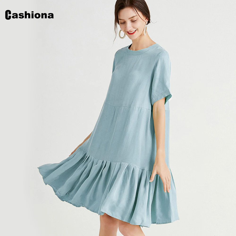 Plus Size Women Imitation Silk Dress 2021 Short Sleeve Knee-Length A-line Party Dress New Pleated Summer Trumpet Dresses Femme
Plus Size Women Imitation Silk Dress 2021 Short Sleeve Knee-Length A-line Party Dress New Pleated Summer Trumpet Dresses Femme
