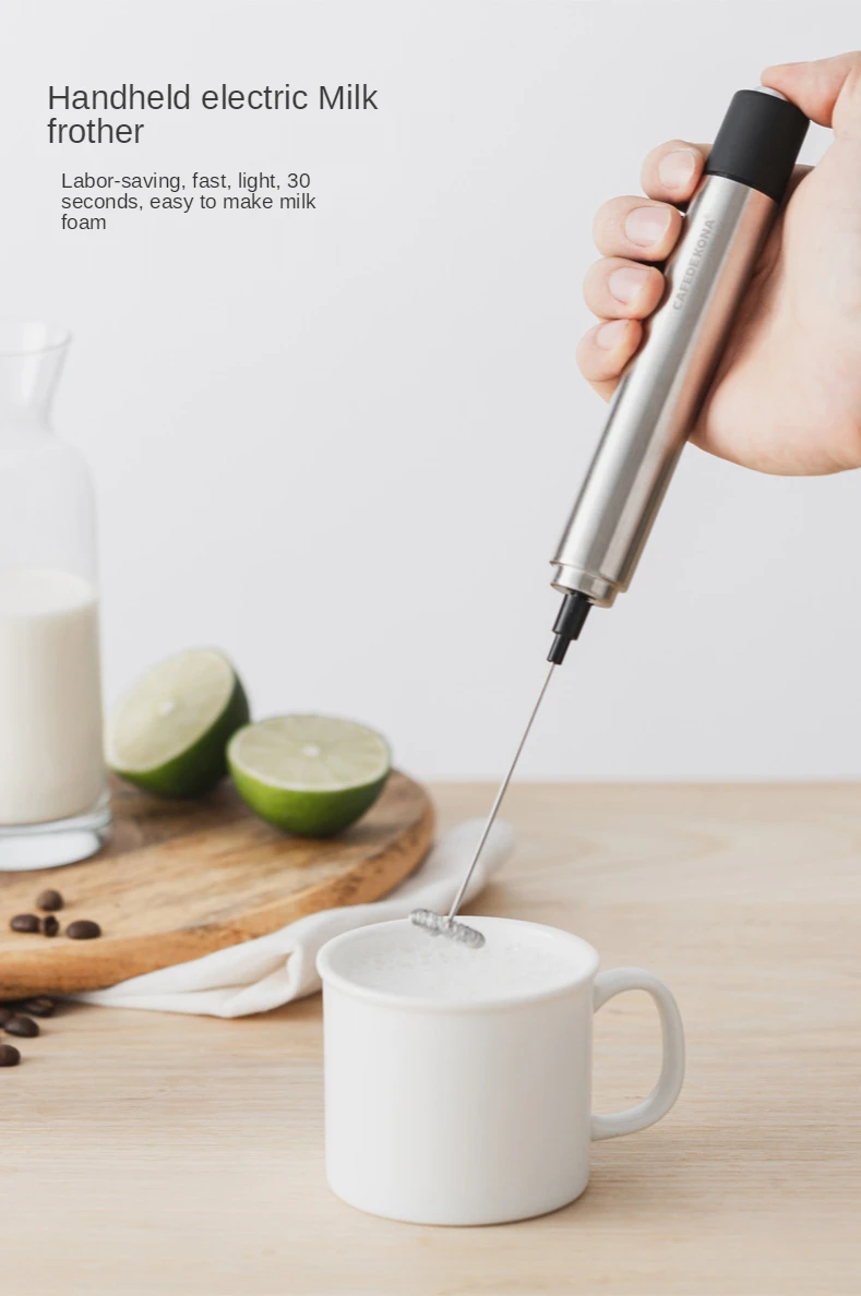 zq Handheld Electric Milk Frother Stainless Steel Automatic Milk Frother Coffee Milk Foam 30 Seconds
zq Handheld Electric Milk Frother Stainless Steel Automatic Milk Frother Coffee Milk Foam 30 Seconds