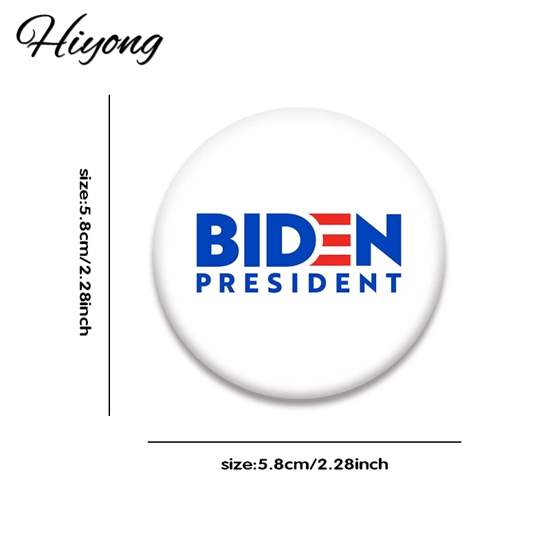 Пластиковый значок Hiyong 2020 жестяная булавка американская президент кампания