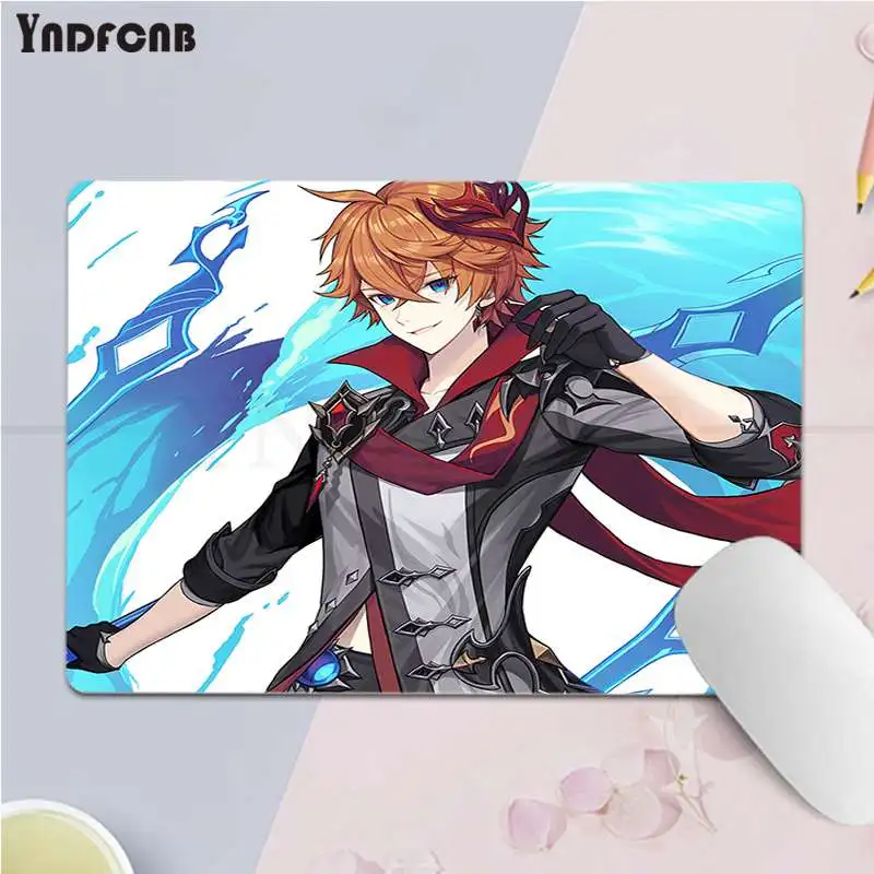 YNDFCNB New game Tartaglia Genshin Impact small Mouse pad PC Computer mat Smooth Writing Pad Desktops Mate gaming mouse pad
YNDFCNB New game Tartaglia Genshin Impact small Mouse pad PC Computer mat Smooth Writing Pad Desktops Mate gaming mouse pad