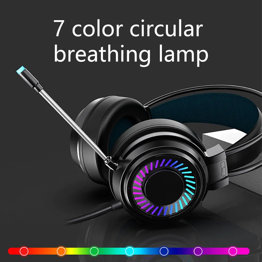 Gaming Headset Game Player Headset Surround Stereo Stereo Headset USB Microphone Colorful Lighting PC Laptop Gaming Headset
Gaming Headset Game Player Headset Surround Stereo Stereo Headset USB Microphone Colorful Lighting PC Laptop Gaming Headset