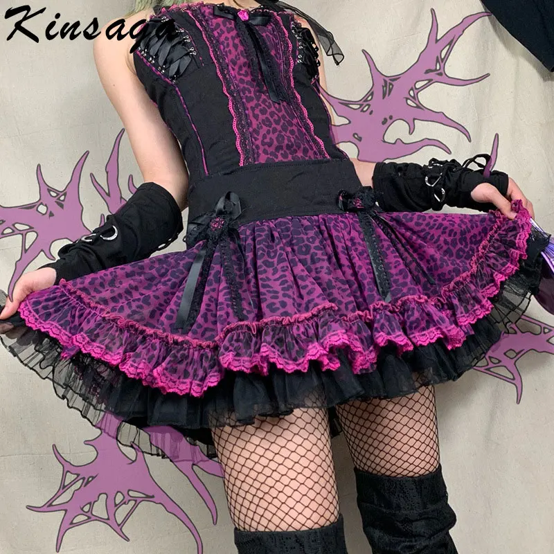 Женская винтажная мини-юбка с леопардовой кружевной отделкой, трапециевидная юбка-пачка в готическом стиле, в стиле «Лолита», Y2k
Женская винтажная мини-юбка с леопардовой кружевной отделкой, трапециевидная юбка-пачка в готическом стиле, в стиле «Лолита», Y2k