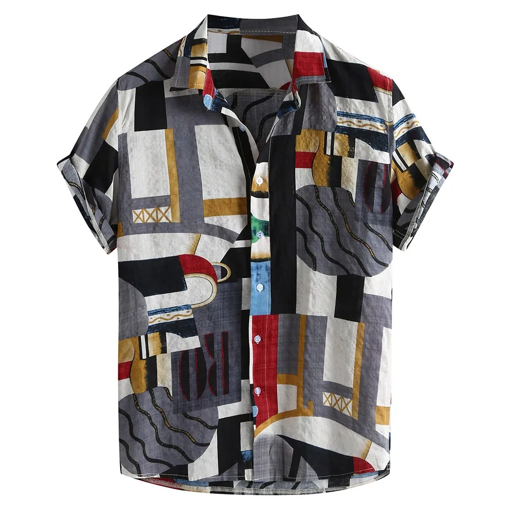 New Arrival Fashion Summer Shirts Men's Colorful Stripe Hawaiian Short Sleeve Loose Buttons Casual Shirt Blouse 
New Arrival Fashion Summer Shirts Men's Colorful Stripe Hawaiian Short Sleeve Loose Buttons Casual Shirt Blouse