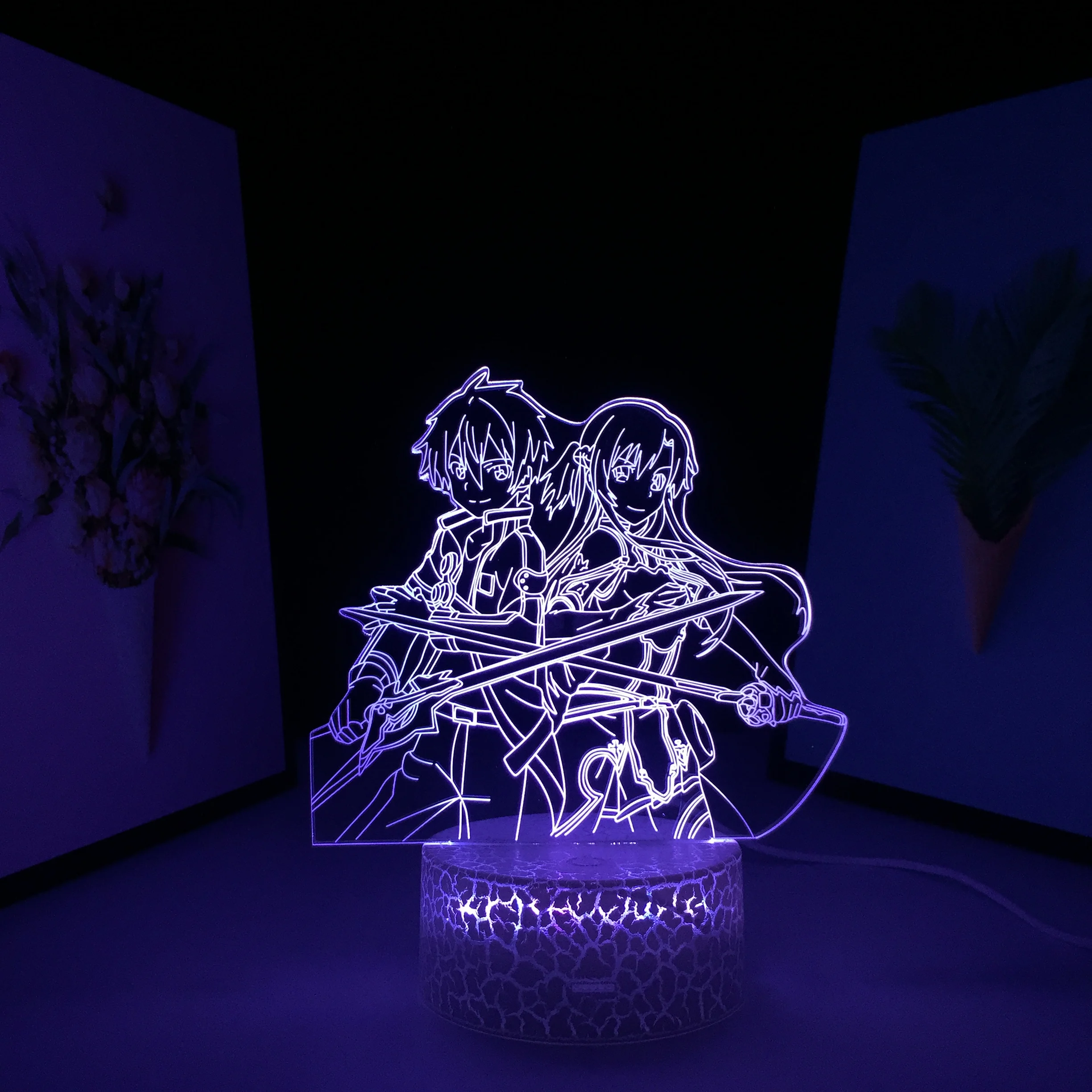 Анимационные периферийные устройства для мужчин и девочек, Ночной светильник с 3D светодиодной подсветкой в виде скрещенных мечей для пар, д... 
Анимационные периферийные устройства для мужчин и девочек, Ночной светильник с 3D светодиодной подсветкой в виде скрещенных мечей для пар, д...