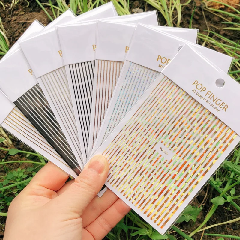3D Gold Silver Lines Nail Art Stickers DIY Stripe Lines Letters Manicure Decals Self Adhesive Curve Nails Sliders Decorations
3D Gold Silver Lines Nail Art Stickers DIY Stripe Lines Letters Manicure Decals Self Adhesive Curve Nails Sliders Decorations
