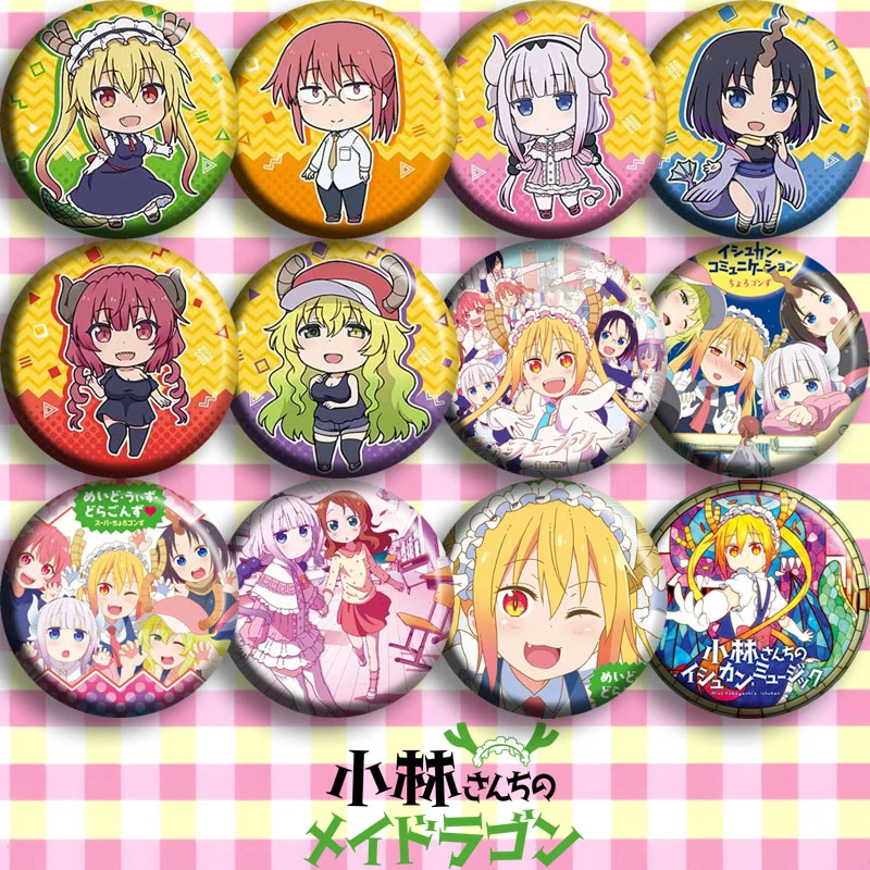 12 шт. значок аниме Miss Kobayashi's Dragon Maid Kamui Kanna Tooru Pin Брошь на пуговице
12 шт. значок аниме Miss Kobayashi's Dragon Maid Kamui Kanna Tooru Pin Брошь на пуговице