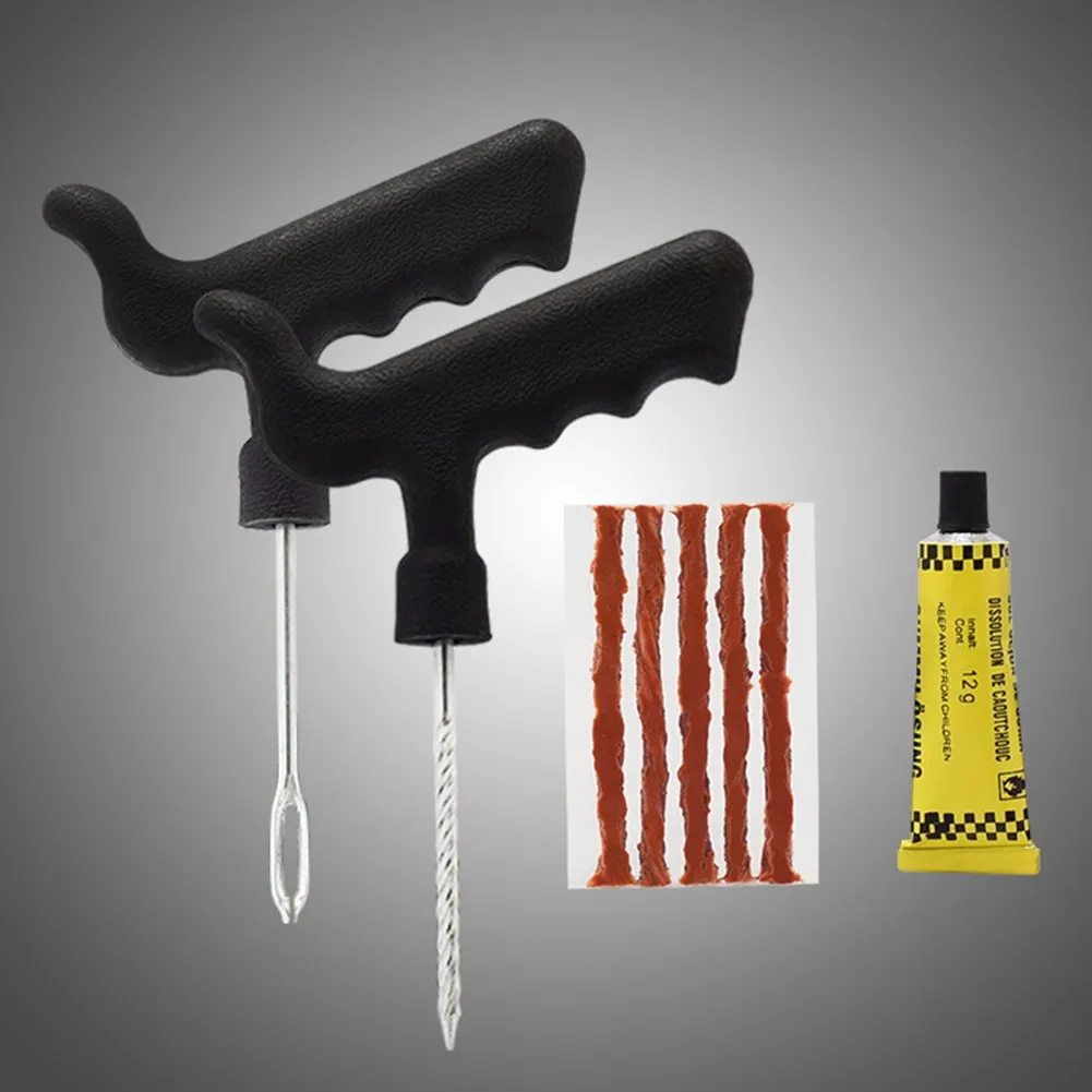 8pcs Tire Repair Kit T-handle Rasp Open Eye Tool Rubber Sealing Cement DIY Flat Tyre Home Plug Patch MTB Road Bike Accessories
8pcs Tire Repair Kit T-handle Rasp Open Eye Tool Rubber Sealing Cement DIY Flat Tyre Home Plug Patch MTB Road Bike Accessories