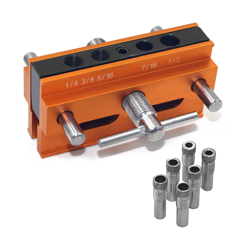 Aluminum Alloy Self Centering Drilling Positioner Doweling Jig Household DIY Drilling Positioner Wood Dowel Jig Joints Tools
Aluminum Alloy Self Centering Drilling Positioner Doweling Jig Household DIY Drilling Positioner Wood Dowel Jig Joints Tools