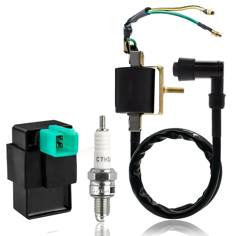 NEW-Ignition Coil 5-Pin CDI Box Spark Plug Kit for 50Cc 70Cc 90Cc 110Cc 125Cc Dirt Bikes, Quad, ATVs, Scooters
NEW-Ignition Coil 5-Pin CDI Box Spark Plug Kit for 50Cc 70Cc 90Cc 110Cc 125Cc Dirt Bikes, Quad, ATVs, Scooters