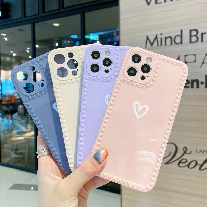 INS Love Heart Phone Case For iPhone 11 12 Pro Max XS Max XR X 7 8 Plus 12 Mini SE 2020 Candy Color Camera Protection Shell
INS Love Heart Phone Case For iPhone 11 12 Pro Max XS Max XR X 7 8 Plus 12 Mini SE 2020 Candy Color Camera Protection Shell