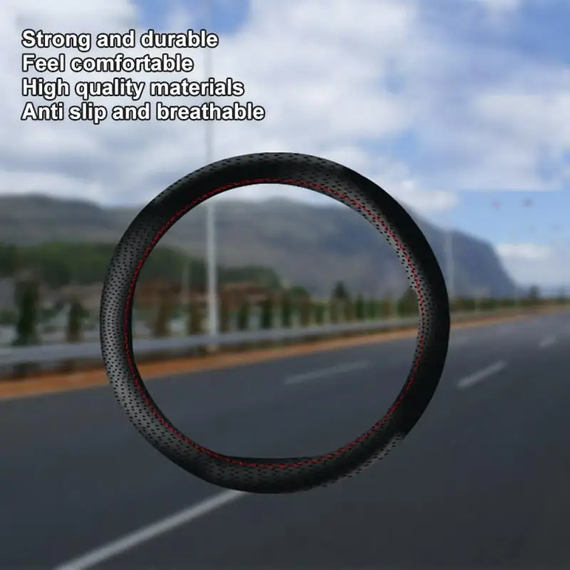 Universal Car Handle Cover Non-slip Sweat Absorption Leather Cover Car Steering Wheel Cover Leather Hand Sewn Direction Cover
Universal Car Handle Cover Non-slip Sweat Absorption Leather Cover Car Steering Wheel Cover Leather Hand Sewn Direction Cover