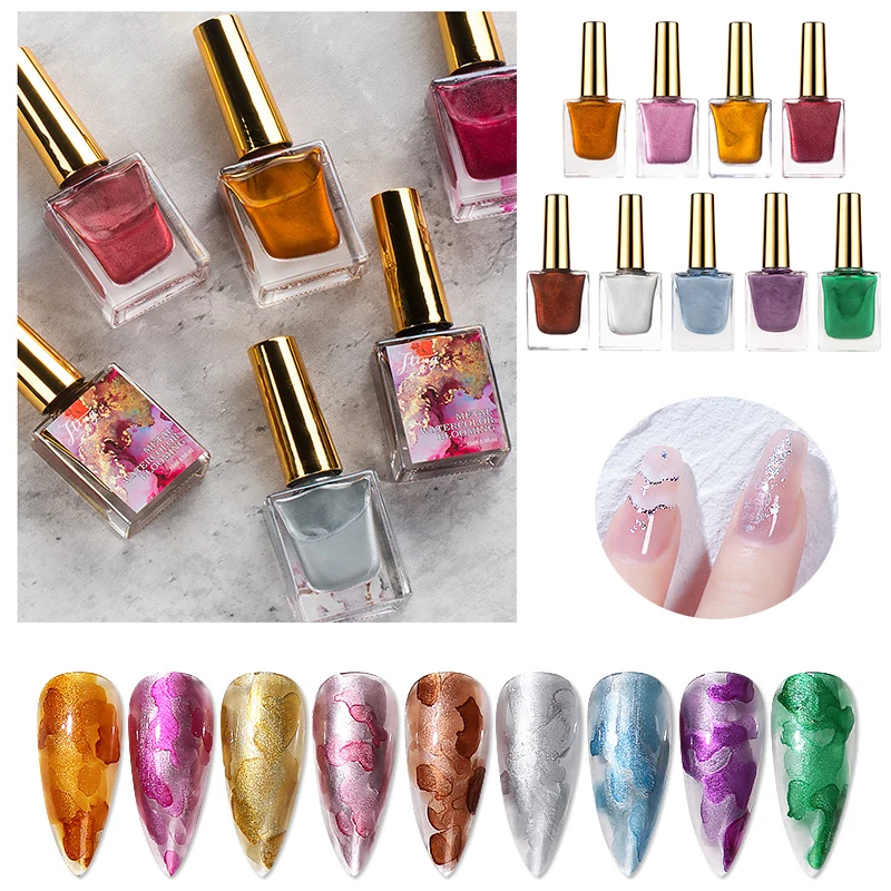 15ml Watercolor Nail Polish Gel Metal Marble Design Gel, Ink Painting Varnish Gel,Draw-ing Bloom Flower Gel Nail Polish UV Gel&
15ml Watercolor Nail Polish Gel Metal Marble Design Gel, Ink Painting Varnish Gel,Draw-ing Bloom Flower Gel Nail Polish UV Gel&