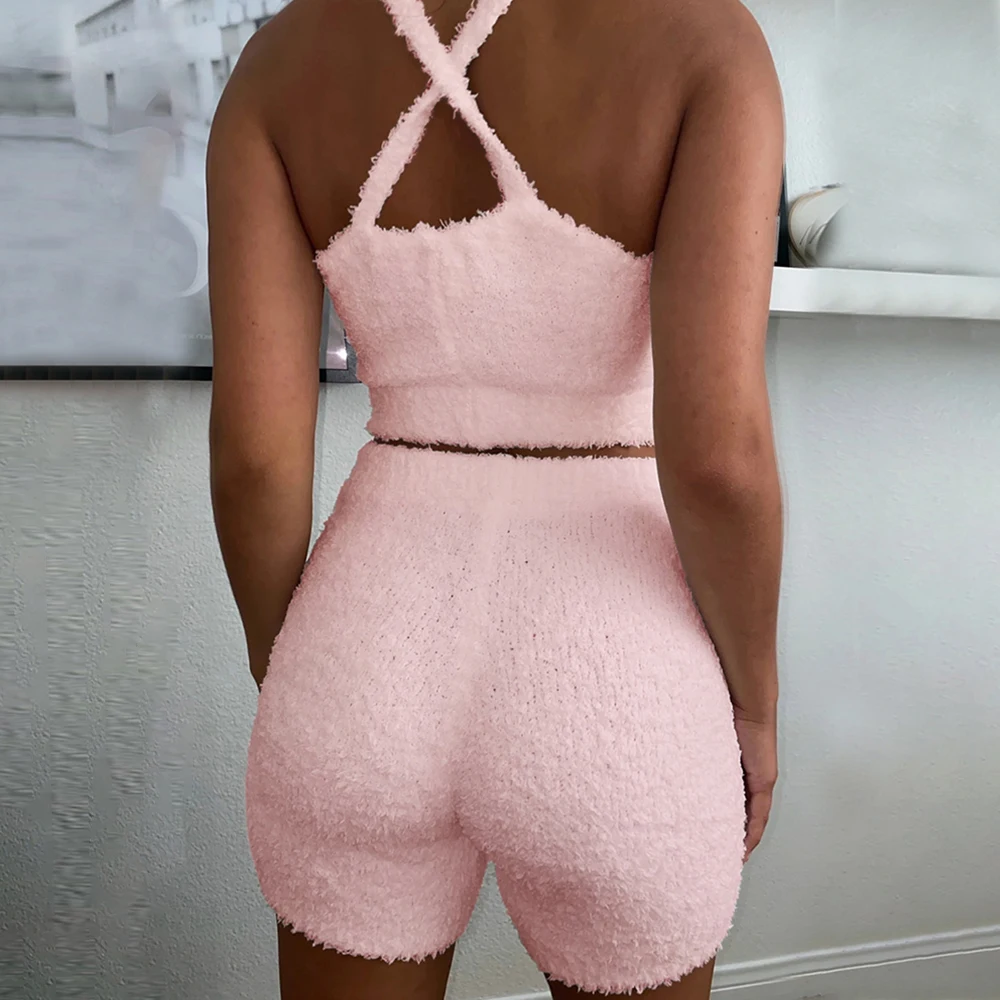 Littlerassa Wool Soft Nap Cotton Pajamas Women Sleepwear Solid Sleeveless Sling Pajama Set Shorts Suits Comfortable Nightwear 
Littlerassa Wool Soft Nap Cotton Pajamas Women Sleepwear Solid Sleeveless Sling Pajama Set Shorts Suits Comfortable Nightwear