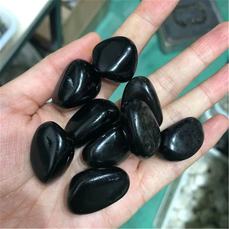 Natural 20-30mm Crystals Healing Stones Black Obsidian Tumbled Stones For Room Decor
Natural 20-30mm Crystals Healing Stones Black Obsidian Tumbled Stones For Room Decor