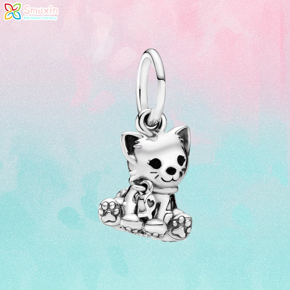 Smuxin 925 Sterling Silver Beads Sweet Cat Dangle Charms fit Original Pandora Bracelets for Women Jewelry Making Girl Gift
Smuxin 925 Sterling Silver Beads Sweet Cat Dangle Charms fit Original Pandora Bracelets for Women Jewelry Making Girl Gift