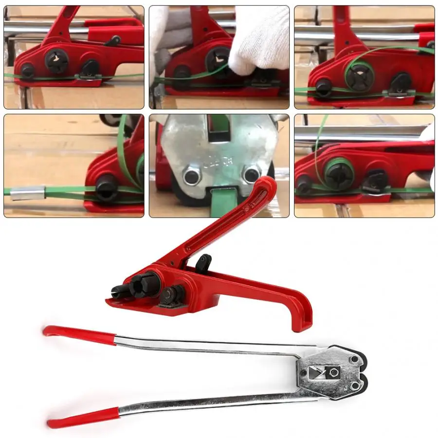 Strapping Tensioner set 12-19mm Steel Strap Strapping Tool Red Packing Machine Set for PP/PET Strap 
Strapping Tensioner set 12-19mm Steel Strap Strapping Tool Red Packing Machine Set for PP/PET Strap