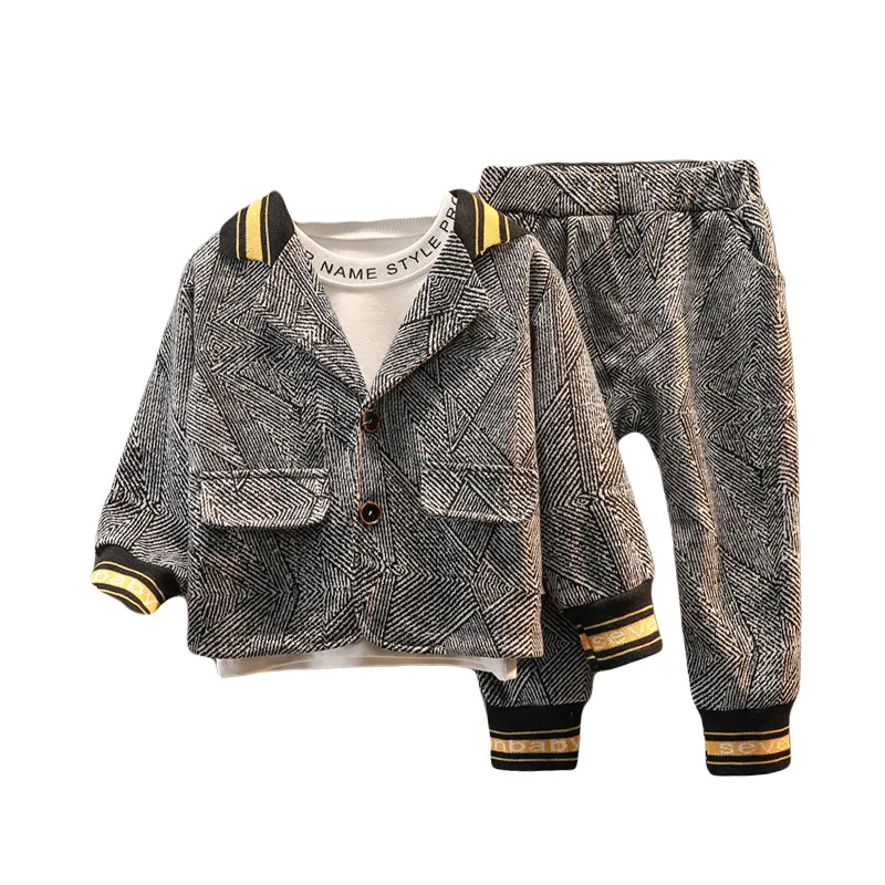 Children's three-piece suit children's clothing boy suit 2021 new boy gentleman fashion clothing
Children's three-piece suit children's clothing boy suit 2021 new boy gentleman fashion clothing