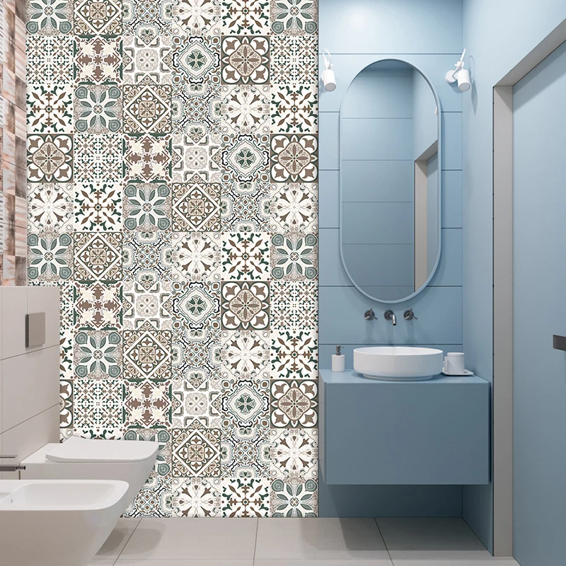 10pcs 10*10cm Retro Pattern PVC Tile Sticker Bathroom Kitchen Decoration Waterproof Wall Sticker Peel & Stick Art Wallpaper
10pcs 10*10cm Retro Pattern PVC Tile Sticker Bathroom Kitchen Decoration Waterproof Wall Sticker Peel & Stick Art Wallpaper