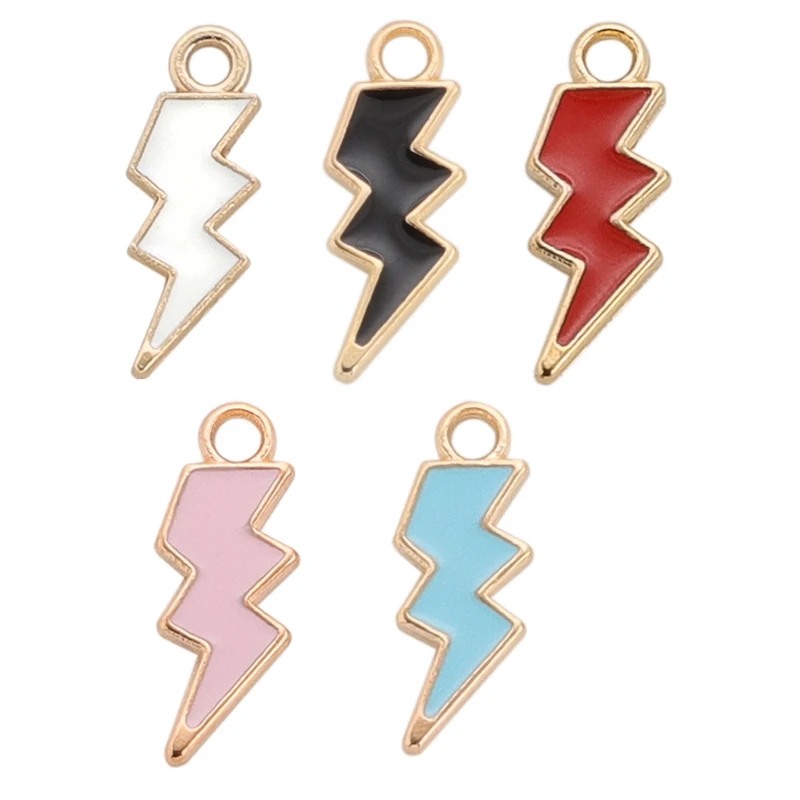 10Pcs/set Cartoon Metal Colrful Lightning Charms Pendant For Handmade Jewelry Making Findings Irregular Geometry Accessories
10Pcs/set Cartoon Metal Colrful Lightning Charms Pendant For Handmade Jewelry Making Findings Irregular Geometry Accessories