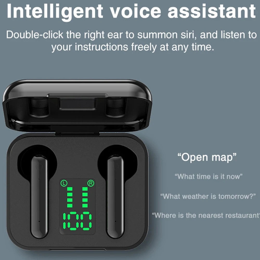 LED Bluetooth 5.0 Earphone Wireless Headphones Earbuds Touch Control Sport Headset Noise Cancel for Xiaomi iPhone TWS Earphones
LED Bluetooth 5.0 Earphone Wireless Headphones Earbuds Touch Control Sport Headset Noise Cancel for Xiaomi iPhone TWS Earphones